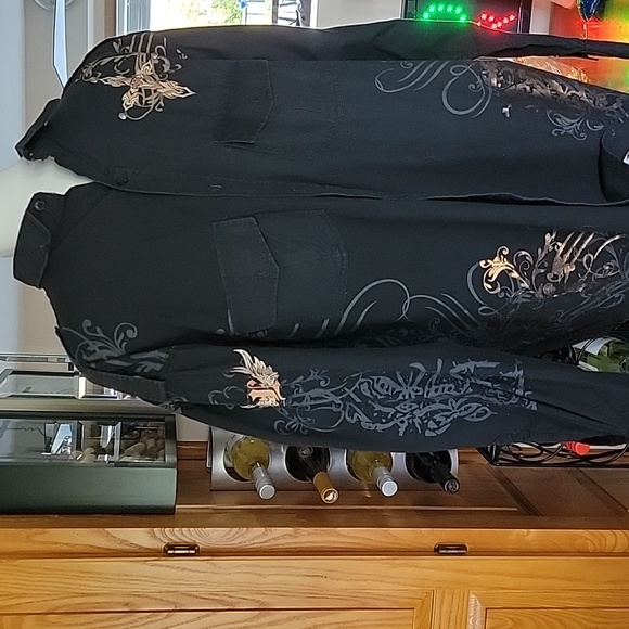 En4orce. Embroidery detailed shirt 2xl - Picture 1 of 7